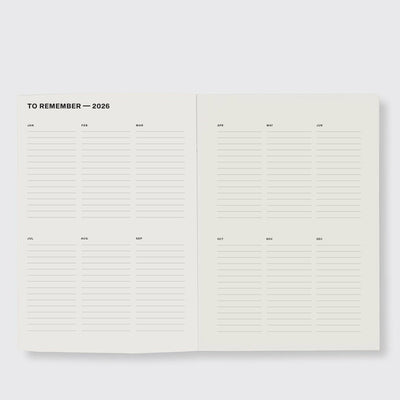 2025 Daily Diary - Periwinkle & Olive Stripe - PRE-ORDER