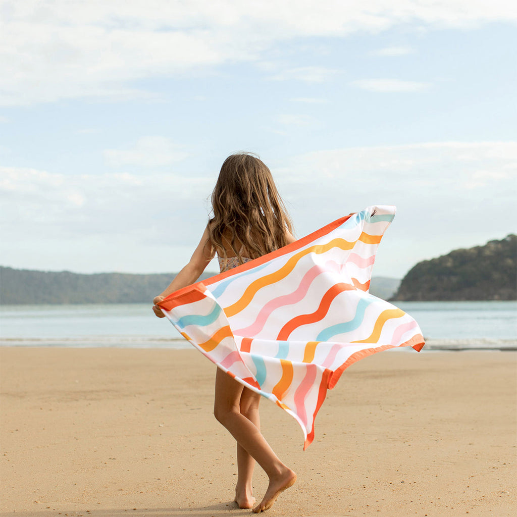 Kids Quick Dry Beach Towel - Squiggly