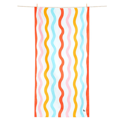 Kids Quick Dry Beach Towel - Squiggly