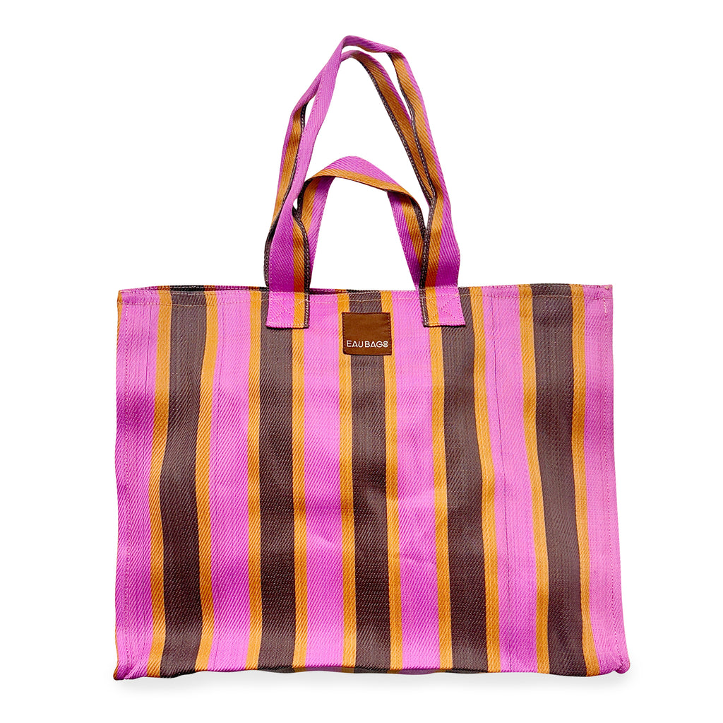 Vacay Bag - Fuchsia & Chocolate