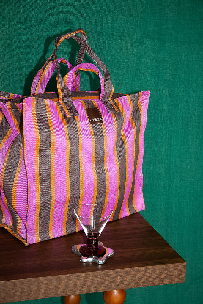 Vacay Bag - Fuchsia & Chocolate