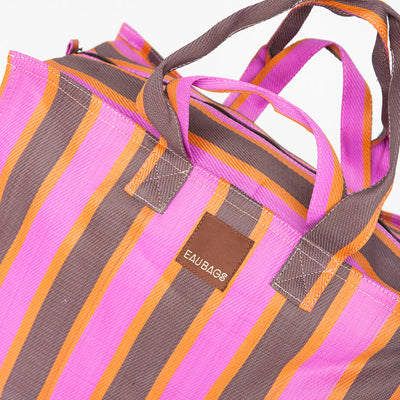 Vacay Bag - Fuchsia & Chocolate