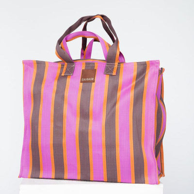 Vacay Bag - Fuchsia & Chocolate