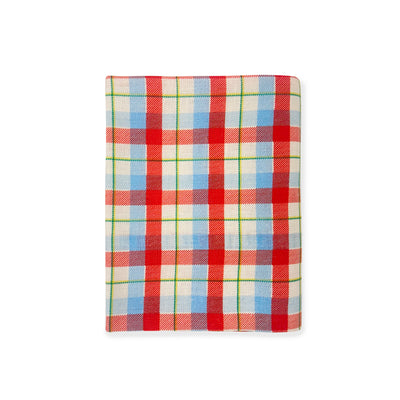 Cherry & Blue Tartan Tea Towel