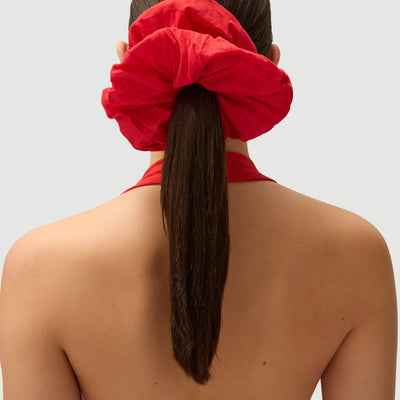 Oversized Scrunchie - Tomato