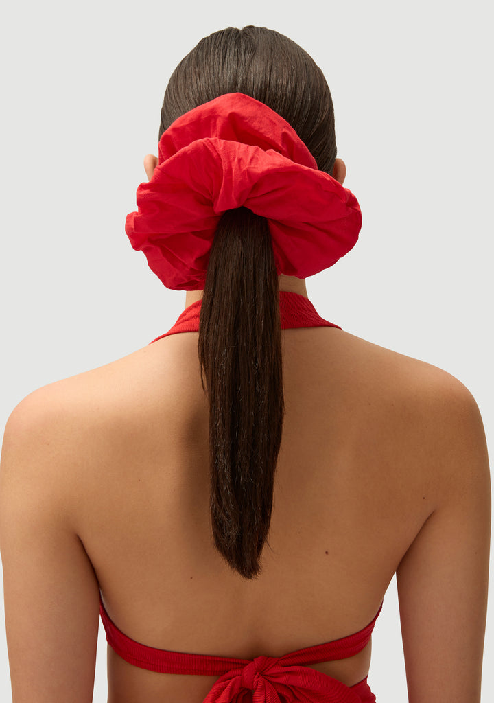 Oversized Scrunchie - Tomato