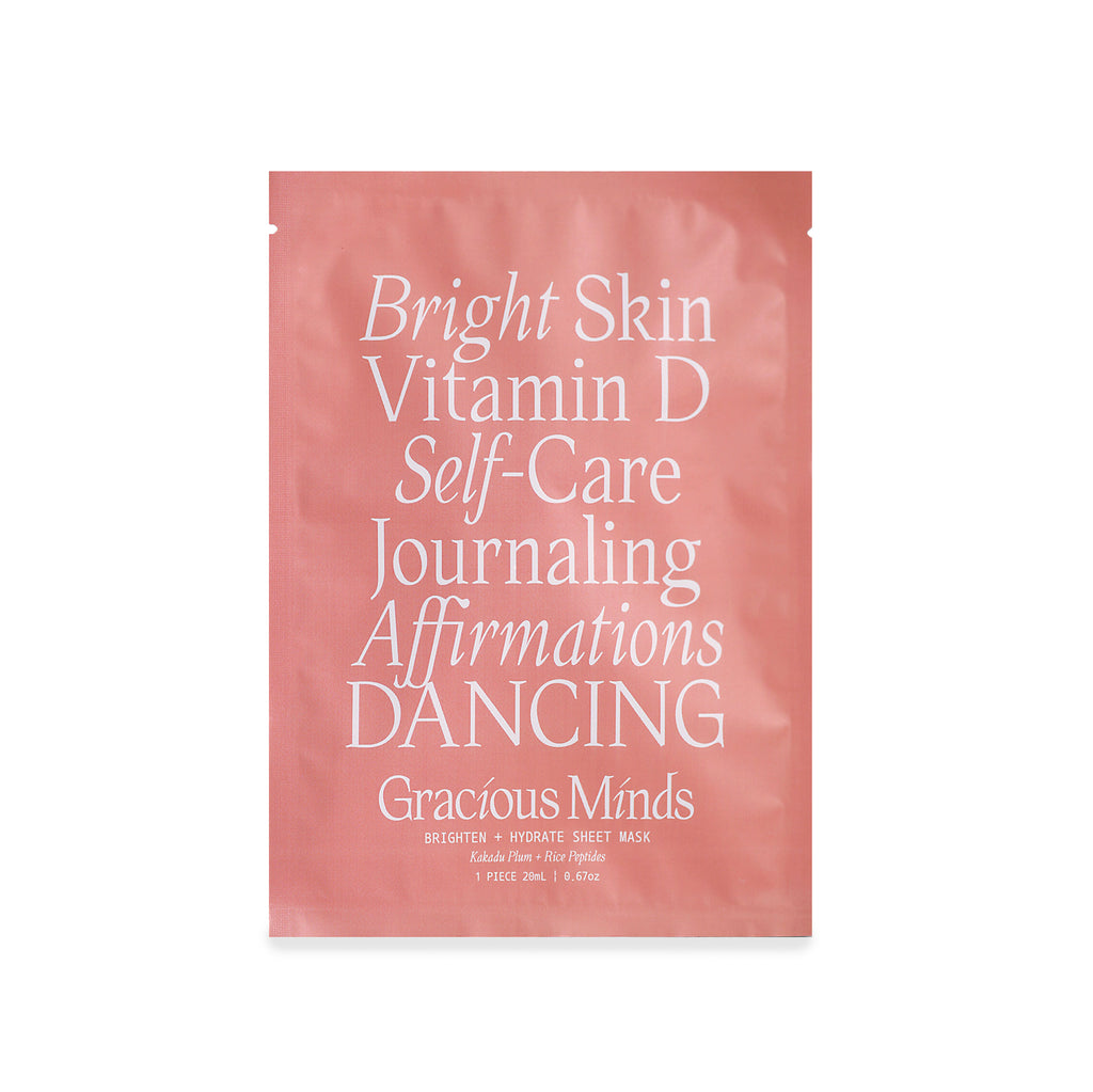 Paper Plane - Gracious Minds - Brighten & Hydrate Sheet Mask