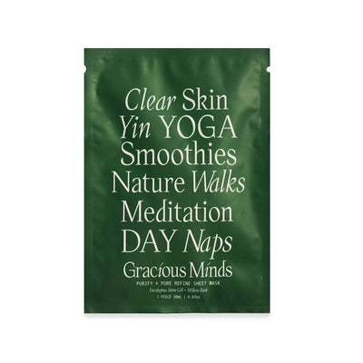 Paper Plane - Gracious Minds - Purify & Pore Refine Sheet Mask