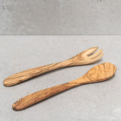 Olive Wood Salad Servers