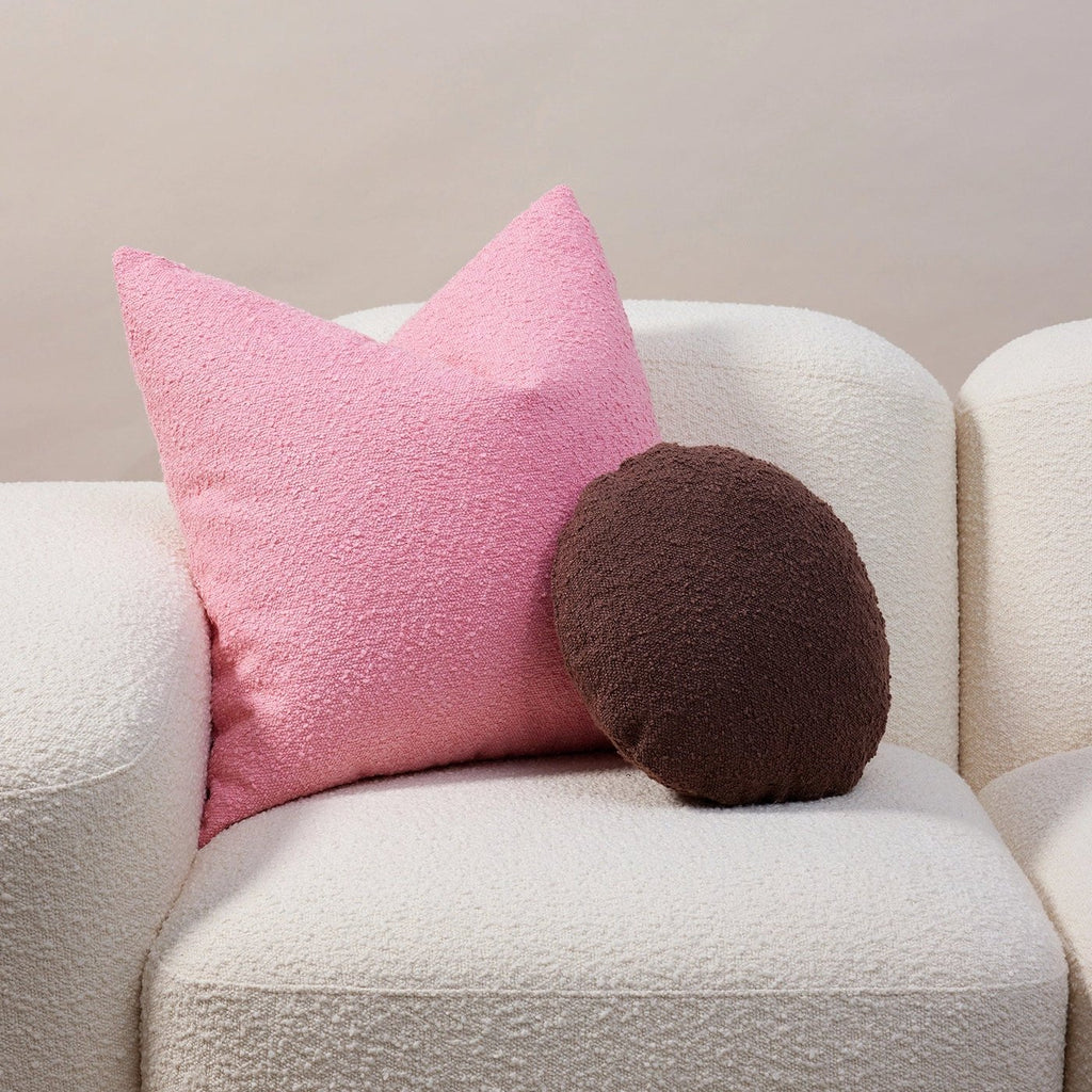 Boucle Cushion - Bubblegum