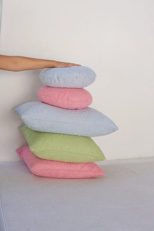 Boucle Cushion - Bubblegum