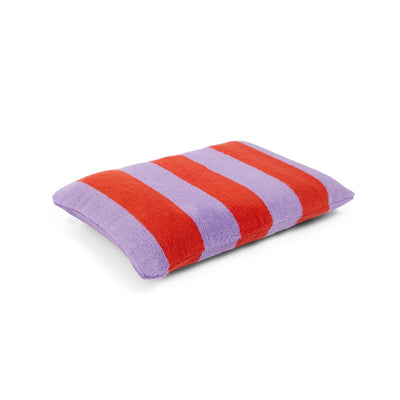 Grapefruit Stripes Beach Pillow