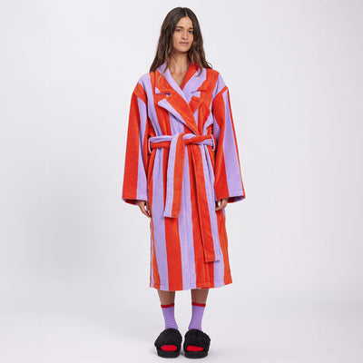 Robe - Grapefruit Stripes