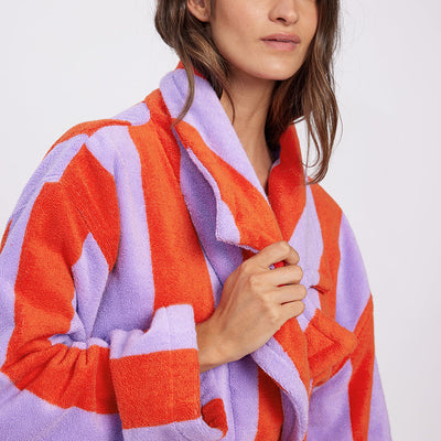 Robe - Grapefruit Stripes