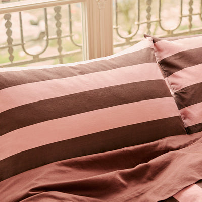 Pillowcase Pair - Rocky Road Stripes