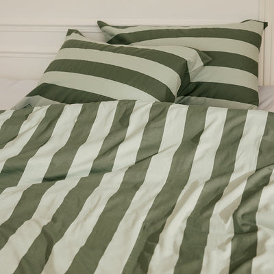 Pillowcase Pair - Wasabi Stripes