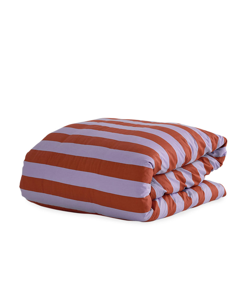 Quilt Cover - Grapefruit Stripes