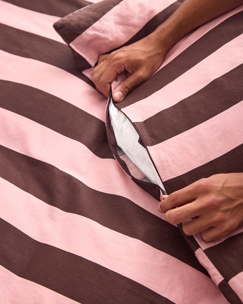 Quilt Cover - Rocky Road Stripes