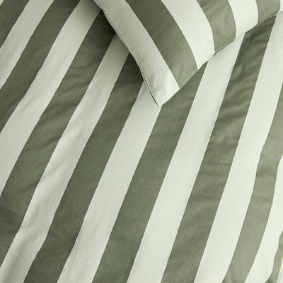 Quilt Cover - Wasabi Stripes