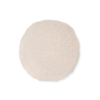 Round Boucle Cushion - Natural