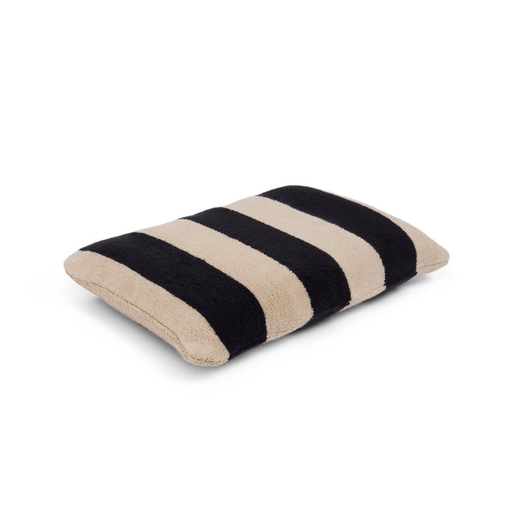 Vanilla Bean Stripes Beach Pillow