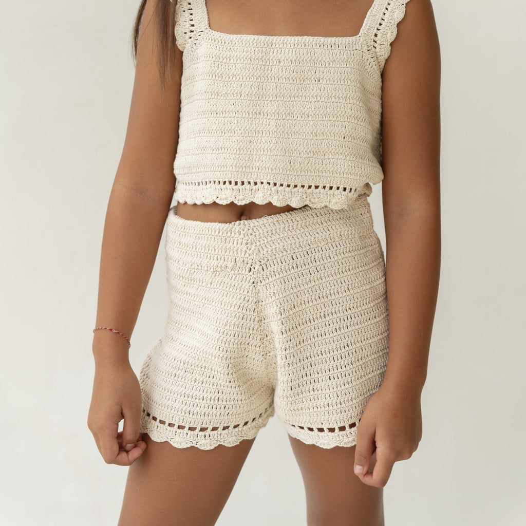 Crochet Shorts - Ecru