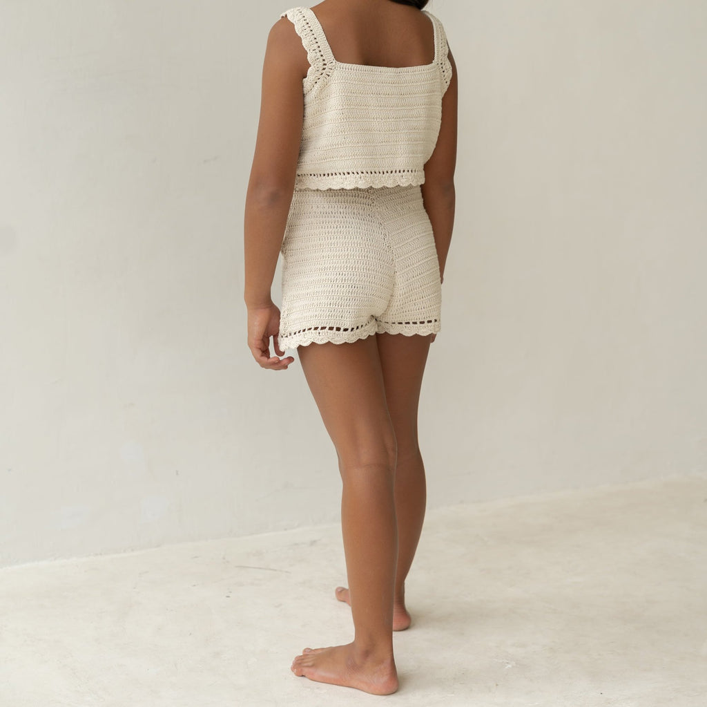 Crochet Shorts - Ecru