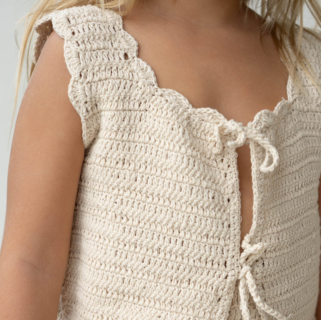 Crochet Vest - Ecru