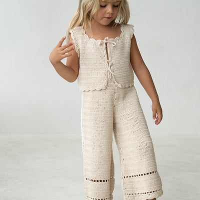 Crochet Pants - Ecru