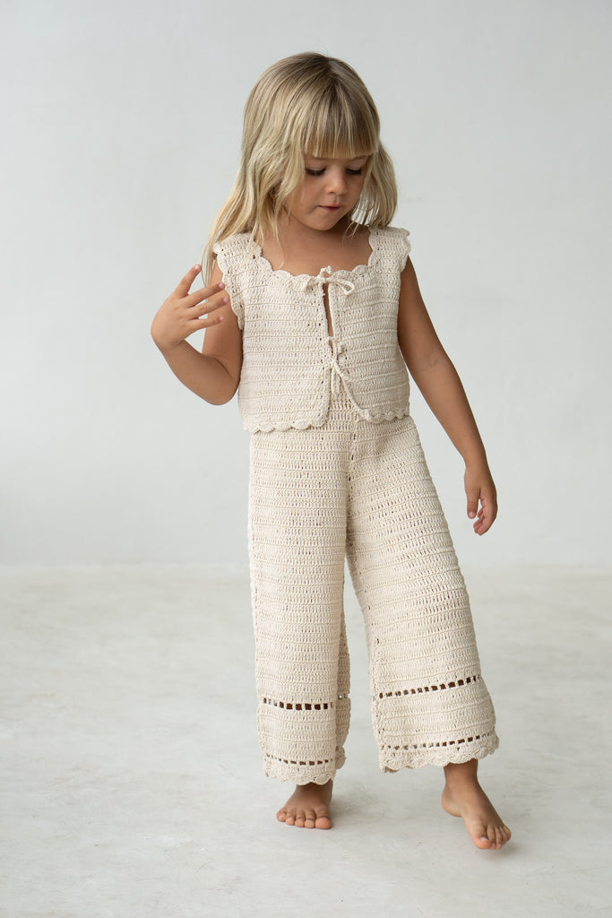 Crochet Pants - Ecru