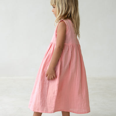 Reversible Eden Dress - Coral