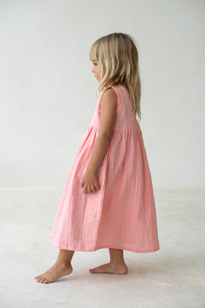 Reversible Eden Dress - Coral