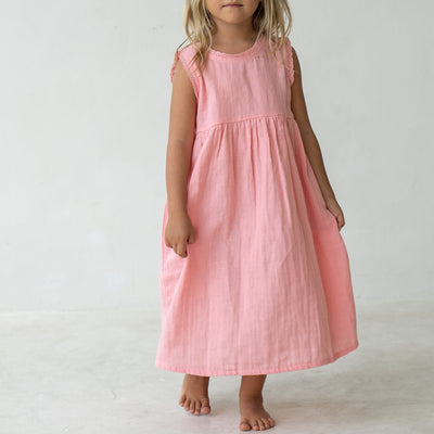 Reversible Eden Dress - Coral