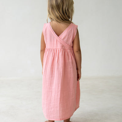 Reversible Eden Dress - Coral