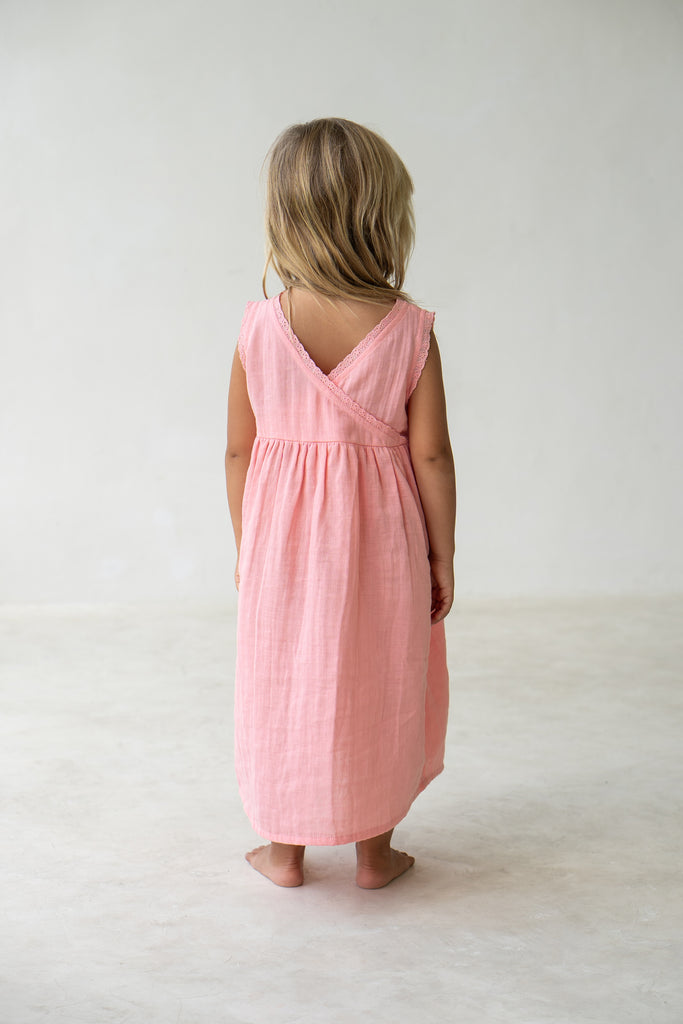 Reversible Eden Dress - Coral