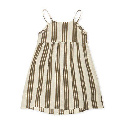 Field Dress - Cocoa Stripe