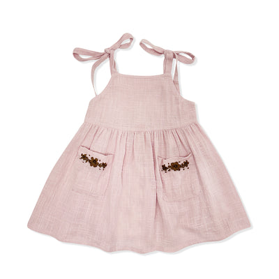 Luna Pinafore Dress - Sweet Pea