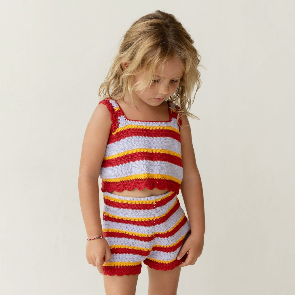 Crochet Top - Sunset Stripe