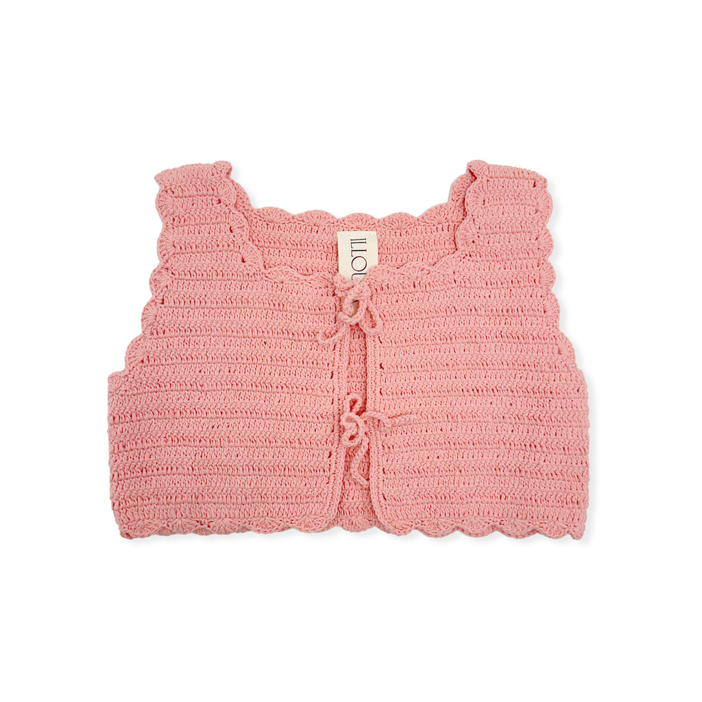 Crochet Vest - Coral