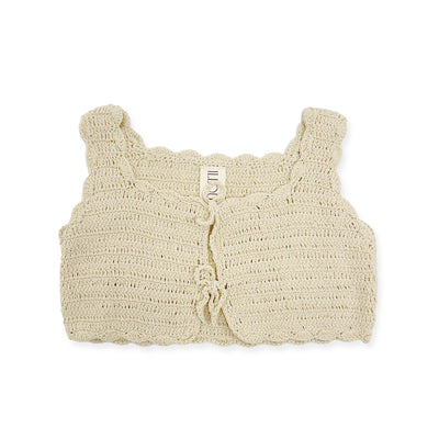 Crochet Vest - Ecru