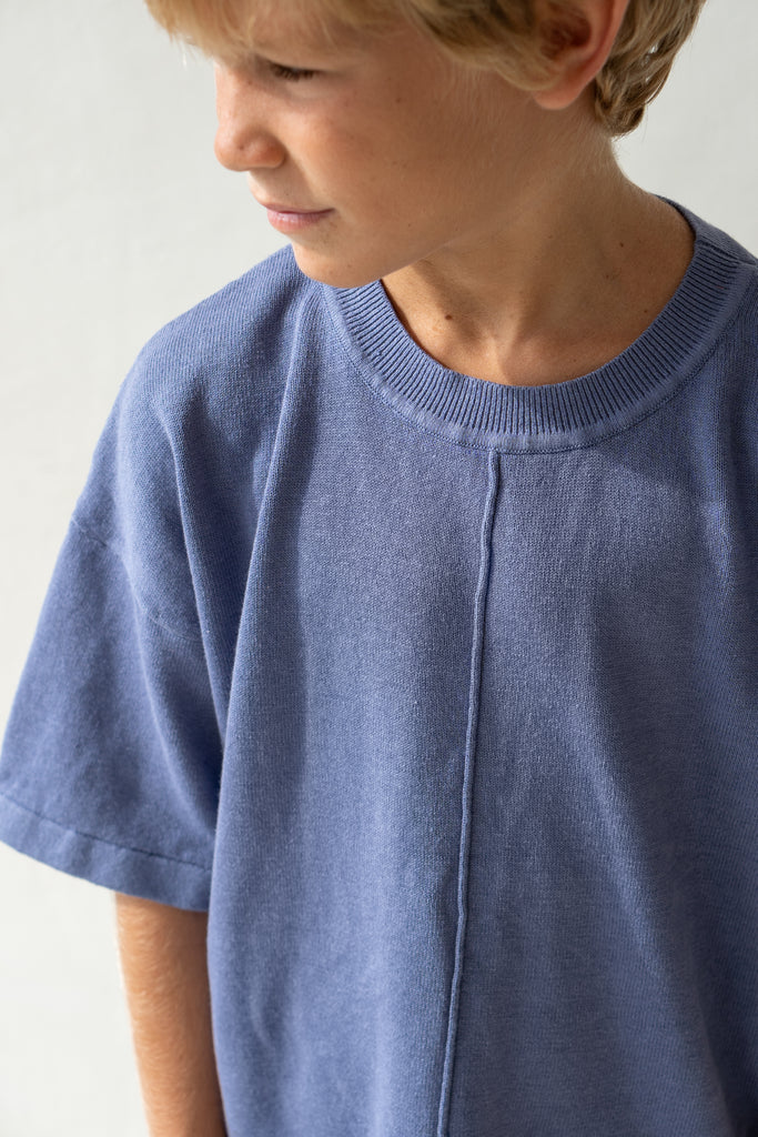 Lightweight Knit Tee - Dusk