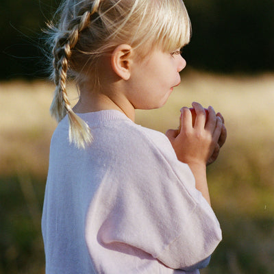 Lightweight Knit Tee - Sweet Pea