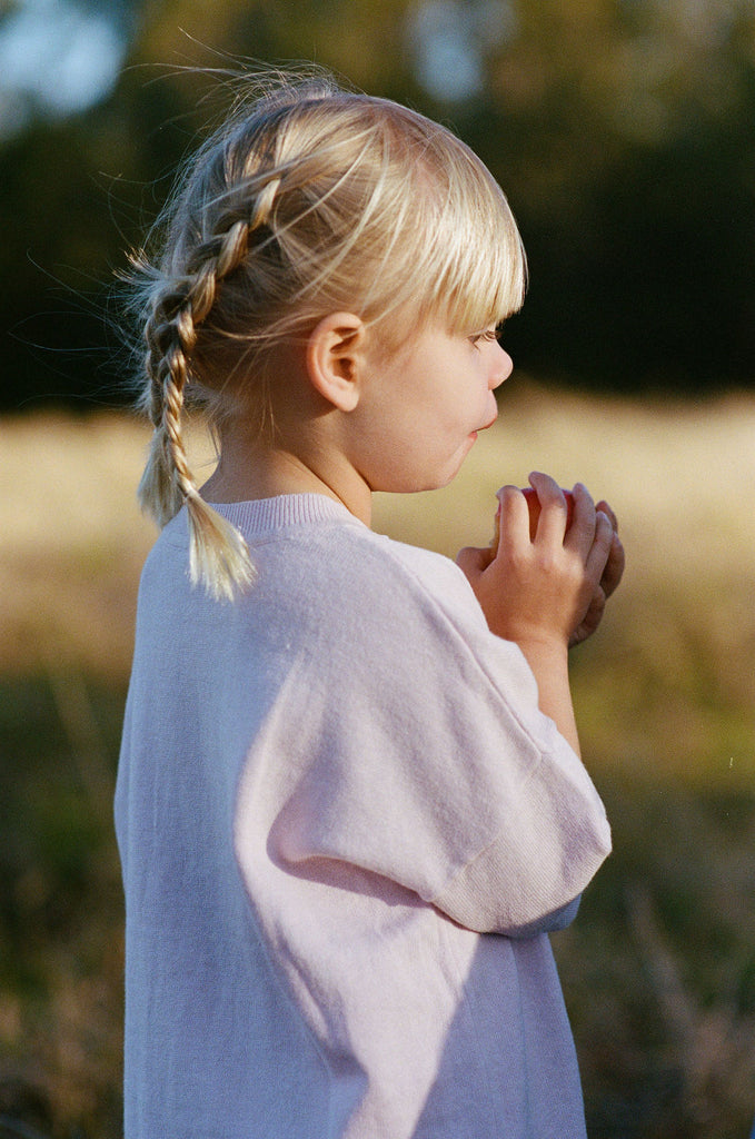 Lightweight Knit Tee - Sweet Pea