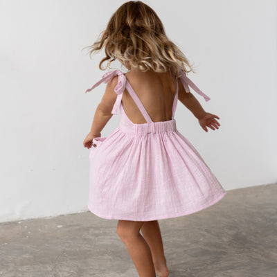 Luna Pinafore Dress - Sweet Pea