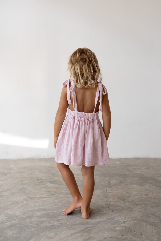 Luna Pinafore Dress - Sweet Pea