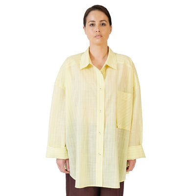 Oversized Viv Shirt - Lemon