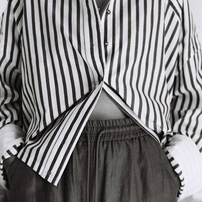 Cropped Viv Shirt - Stripe