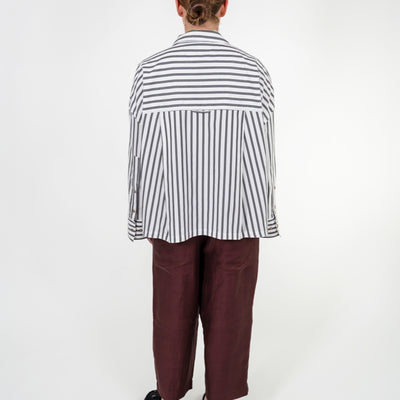 Cropped Viv Shirt - Stripe