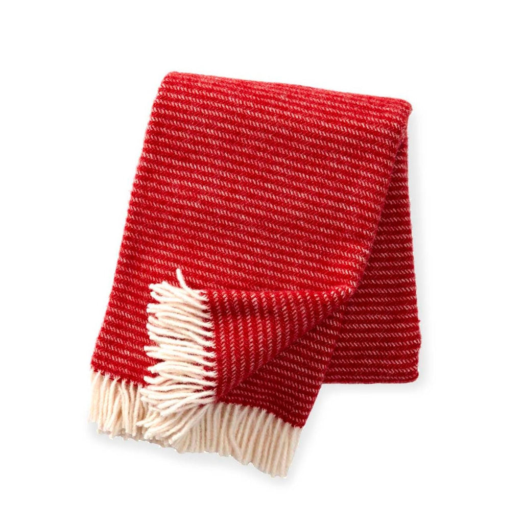 NZ Lambswool Throw - Ralph Red