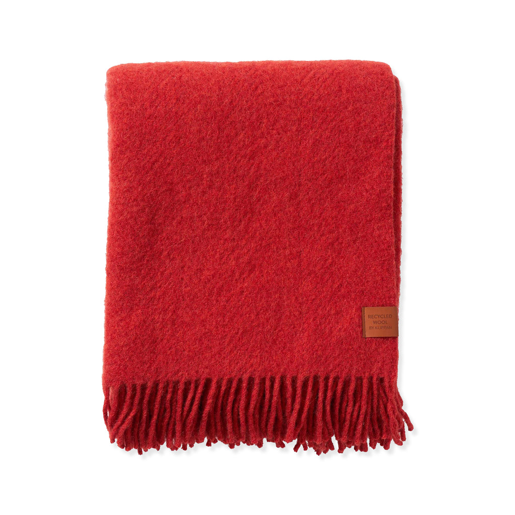 NZ Wool Throw - Cottage Red